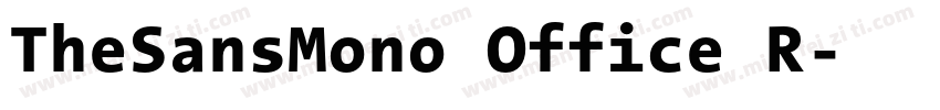 TheSansMono Office R字体转换